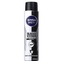 Nivea Men Black & White Invisible Deodorant 250ml Nivea Men Black & White Invisible Deodorant 250ml
