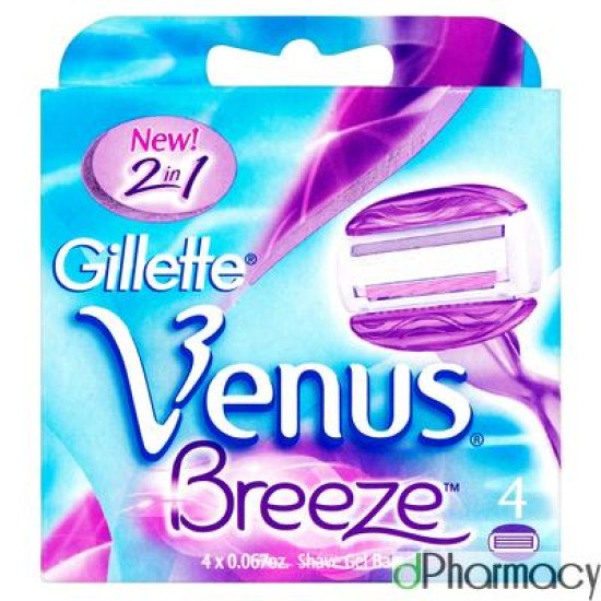 Gillette Venus Breeze Cartridges 4 Gillette Venus Breeze Cartridges 4