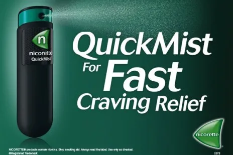 Quit smoking with Nicorette Quick Mist