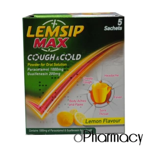 Lemsip Max Cough & Cold Lemon (5 Sachets)