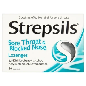 Strepsils Sore Throat Blocked Nose Lozenges (36)