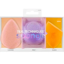 Real Techniques Sponge+ Glow Radiant Complexion Sponge Kit 3pce Real Techniques Sponge+ Glow Radiant Complexion Sponge Kit 3pce