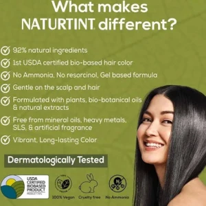 Naturtint Permanent Gel 1N Ebony Black (170 ml) Naturtint Permanent Gel 1N Ebony Black (170 ml)