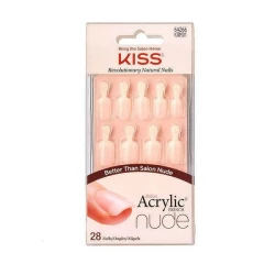 Kiss Salon Acrylic French Nude Real Short Kan01 Kiss Salon Acrylic French Nude Real Short Kan01