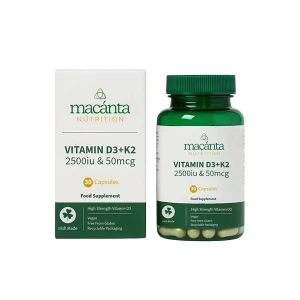 Macanta Vitamin D3 2500iu With K2 50mcg (90caps)