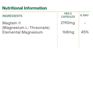 Macanta Magtein Magnesium L-Threonate (90caps) Macanta Magtein Magnesium L-Threonate (90caps)