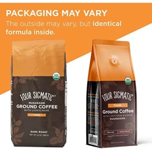 Four Sigma Foods Coffee Lions Mane & Chaga (24 Servings) Four Sigma Foods Coffee Lions Mane & Chaga (24 Servings)