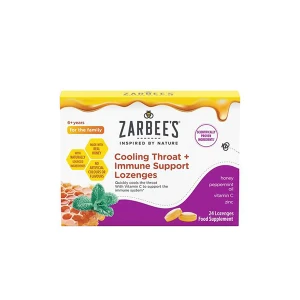 Zarbees Cooling Throat & Immune Support Lozenge (24)