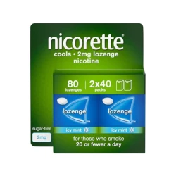 Nicorette Cools Icy Mint Lozenge 2mg Sugar Free 80 Lozenges Nicorette Cools Icy Mint Lozenge 2mg Sugar Free 80 Lozenges