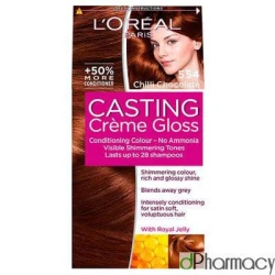 LOreal Casting Creme Gloss Semi Permanent Hair Colour 554 Chili Chocolate LOreal Casting Creme Gloss Semi Permanent Hair Colour 554 Chili Chocolate