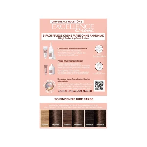 LOreal Excellence Creme Permanent Hair Colour Light Brown 5u LOreal Excellence Creme Permanent Hair Colour Light Brown 5u