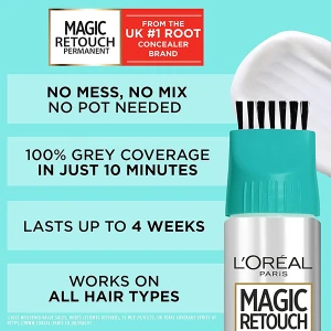 LOreal Magic Retouch Permanent Root Concealer Black 2 LOreal Magic Retouch Permanent Root Concealer Black 2