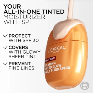 LOreal Revitalift Vitamin C Tinted Glow Daily Fluid Spf30 40ml