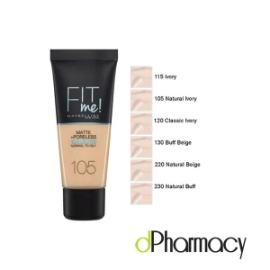 Maybelline Fit Me Matte & Poreless Foundation 115 30Ml Maybelline Fit Me Matte & Poreless Foundation 115 30Ml
