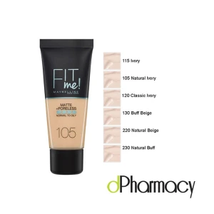 Maybelline Fit Me Matte & Poreless Foundation 220 30Ml Maybelline Fit Me Matte & Poreless Foundation 220 30Ml