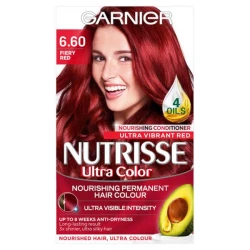 Garnier Nutrisse Permanent Hair Colour 6.60 Ultra Fiery Red Garnier Nutrisse Permanent Hair Colour 6.60 Ultra Fiery Red