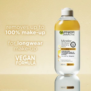 Garnier Micellar Water Oil Infused Facial Cleanser and Makeup Remover 400ml Garnier Micellar Water Oil Infused Facial Cleanser and Makeup Remover 400ml