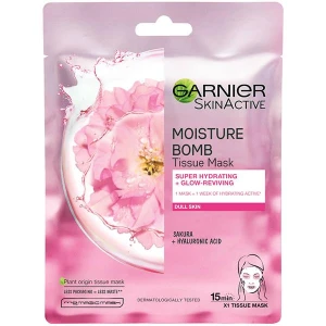 Garnier Moisture Bomb Tissue Mask Sakura Extract Garnier Moisture Bomb Tissue Mask Sakura Extract