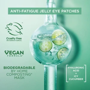 Garnier Hyaluronic Acid + Cucumber Cryo Jelly Tired Eyes Mask Garnier Hyaluronic Acid + Cucumber Cryo Jelly Tired Eyes Mask