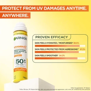 Garnier Vitamin C Brightening Over Make Up Uv Mist 75ml Garnier Vitamin C Brightening Over Make Up Uv Mist 75ml