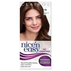 Clairol Nice N Easy Demi- Permanent Hair Colour 78 Medium Golden Brown Clairol Nice N Easy Demi- Permanent Hair Colour 78 Medium Golden Brown