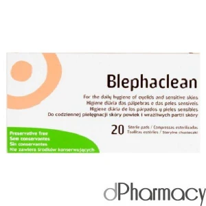 Blephaclean Eyelid Sensitive Sterile Wipes (20) Blephaclean Eyelid Sensitive Sterile Wipes (20)