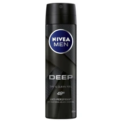 Nivea Men Deep Clean Black Charcoal Deodorant 150Ml Nivea Men Deep Clean Black Charcoal Deodorant 150Ml