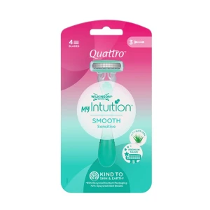 Wilkinson Sword Quatro 4 Smooth Sensitive Disposable Razors 3's