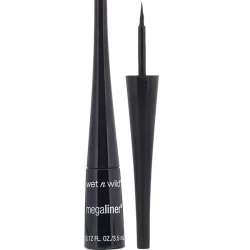 Wet n Wild Megaliner Liquid Eyeliner Black 3.5Ml Wet n Wild Megaliner Liquid Eyeliner Black 3.5Ml