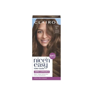 Clairol Nice N Easy Tone + Gloss Semi Permanent Hair Colour Medium Golden Brown 537/78