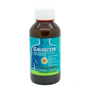 Gaviscon Liquid Oral Suspension Peppermint Flavour 600ml