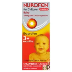 Nurofen For Children 100mg Oral Suspension Strawberry 150ml Nurofen For Children 100mg Oral Suspension Strawberry 150ml