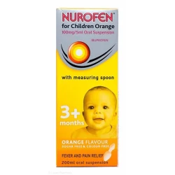 Nurofen For Children 100mg Oral Suspension Orange 200ml Nurofen For Children 100mg Oral Suspension Orange 200ml