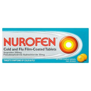 Nurofen Cold & Flu Film Coated Tablets 200Mg/30Mg (24 Tablets) Nurofen Cold & Flu Film Coated Tablets 200Mg/30Mg (24 Tablets)