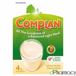 Complan Nutritious Vitamin Vanilla Flavoured Sachets 4 x 55g Complan Nutritious Vitamin Vanilla Flavoured Sachets 4 x 55g