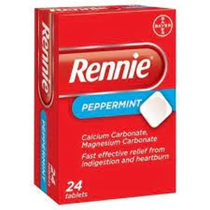 Rennie Chewable Antacid Tablets Peppermint (24) Rennie Chewable Antacid Tablets Peppermint (24)