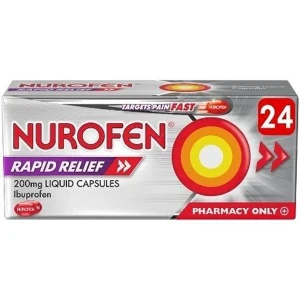 Nurofen Rapid Relief 200mg Liquid Ibuprofen Capsules 24