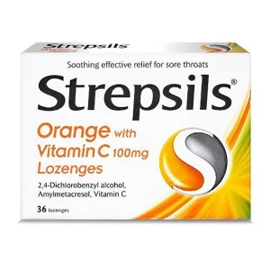 Strepsils Orange Vitamin C Lozenges (36)