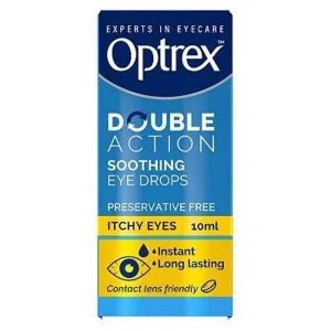 Optrex Double Action Soothing Drops For Itchy Eyes 10ml Optrex Double Action Soothing Drops For Itchy Eyes 10ml
