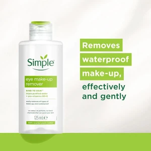 Simple Cleanse Gentle Eye Makeup Remover 125 Ml Simple Cleanse Gentle Eye Makeup Remover 125 Ml