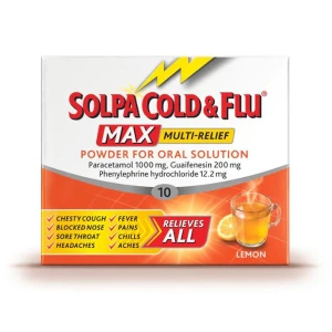 Solpa Cold & Flu 1000mg Capsules 10 Pack