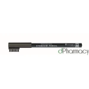 Rimmel Professional Eyebrow Pencil with Brush Black 004