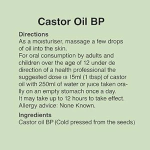 Powerhealth Castor Oil Bp Cold Pressed Liquid (250 ml)