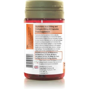 PowerHealth Hyaluronic Acid 200mg & Collagen 200mg Caps (60)