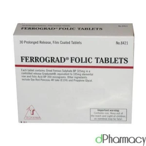 Ferrograd Folic Acid Prolonged Release 30 Tablets Ferrograd Folic Acid Prolonged Release 30 Tablets