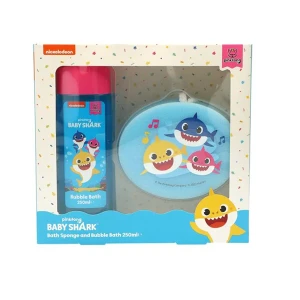 Baby Shark 2 Piece Giftset Bath Sponge & Bubble Bath