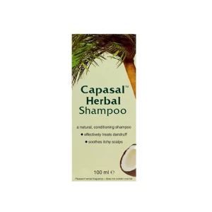 Capasal Herbal Shampoo for Dry Itchy/Flaky Scalp 100ml