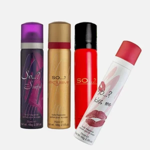 So...? 4 Piece Mini Body Fragrance So...? 4 Piece Mini Body Fragrance