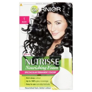 Garnier Nutrisse Cr&egrave;me Permenant Hair Colour 1 Black