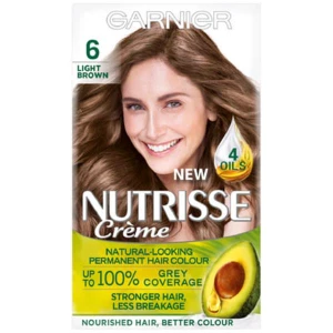 Garnier Nutrisse Cr&egrave;me Permanent Hair Colour 6 Light Brown
